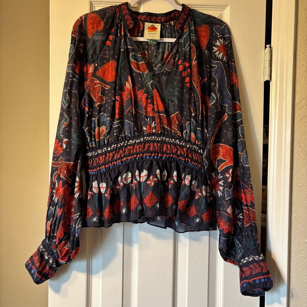 Farm Rio Tropical Shine Blouse